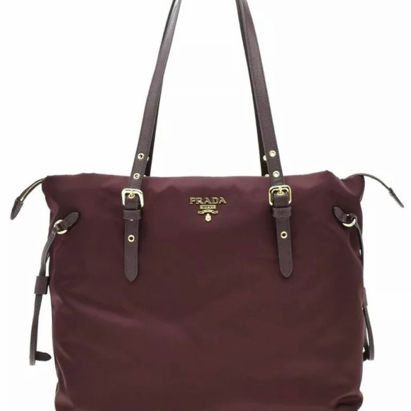 Prada Burgundy Tote - Picture 1 of 15
